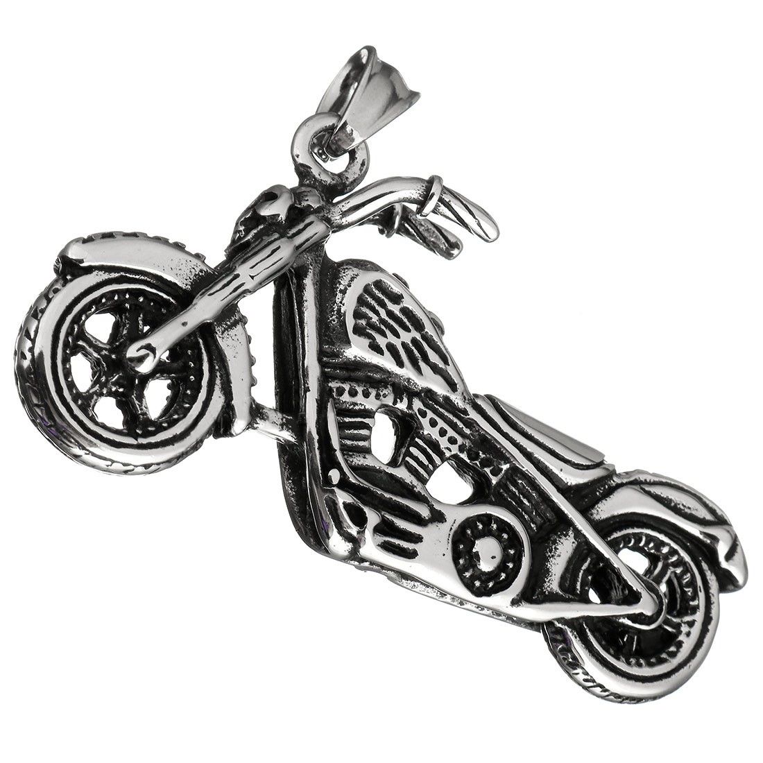 S4U Ocelový přívěsek - motorka chopper - OPP1720