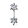 Stříbrný piercing do nosu - zirkon 3mm (červená)