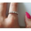 Stříbrný prsten se zirkony (1,83 g, 52)