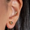 Labreta / cartilage piercing - křížek (1,2 x 6 mm) [1]