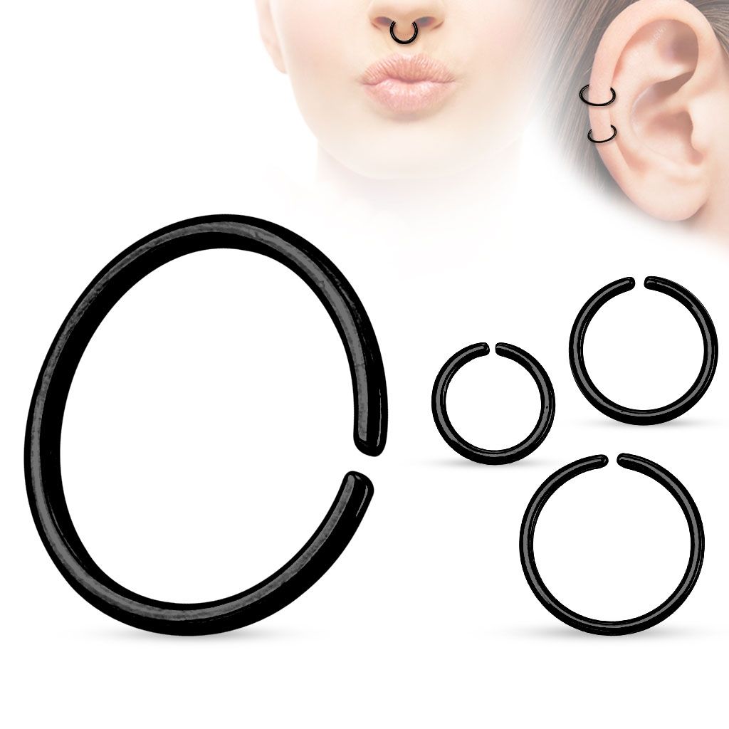 Levně Piercing do nosu - kruh (0,8 x 11 mm) - N01014-0811