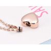 Náhrdelník - pamětní přívěsek, pietní přívěsek, přívěsek na popel srdíčko rose gold