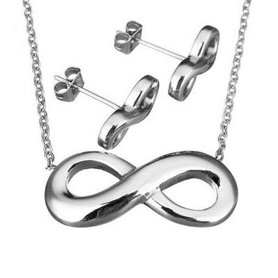 S4U Set šperků z chirurgické oceli, nekonečno - SET0046