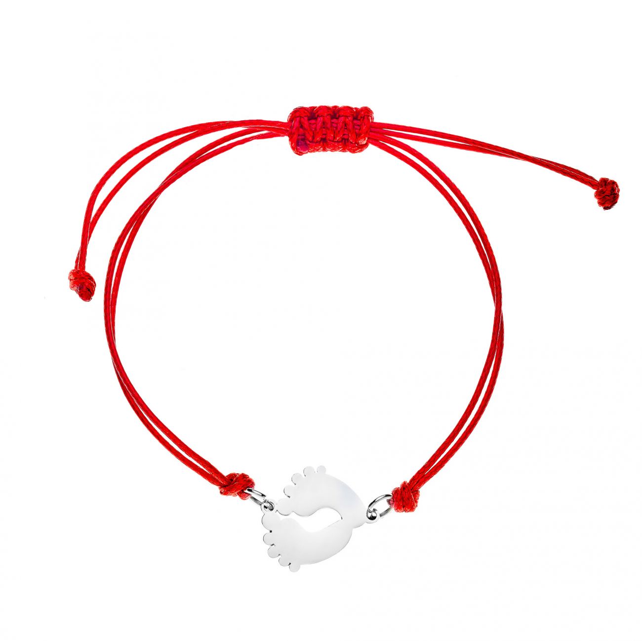 S4U Červený textilní náramek se stopami - ON008R