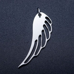 Ocelový přívěsek - andělské křídlo
