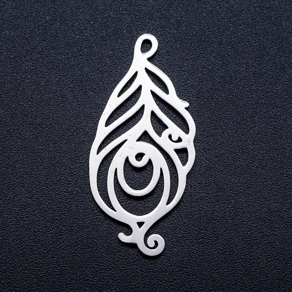 S4U Ocelový přívěsek - peříčko - OK1367-ST