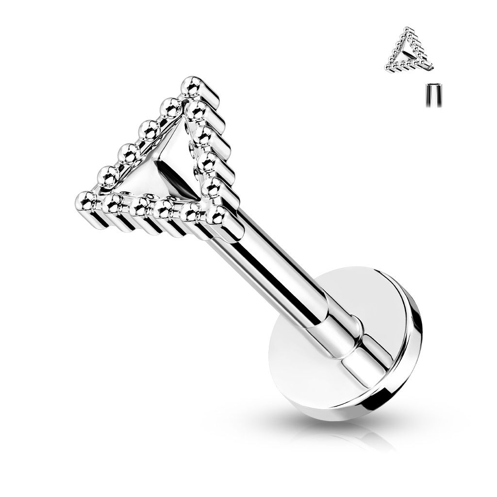 Levně S4U Labreta / cartilage piercing - trojúhelník (1,2 x 6 mm) - LB0037ST-1206