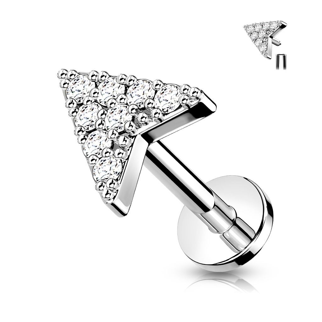 Levně S4U Labreta / cartilage piercing - šipka (1,2 x 6 mm) - LB0032ST-1206
