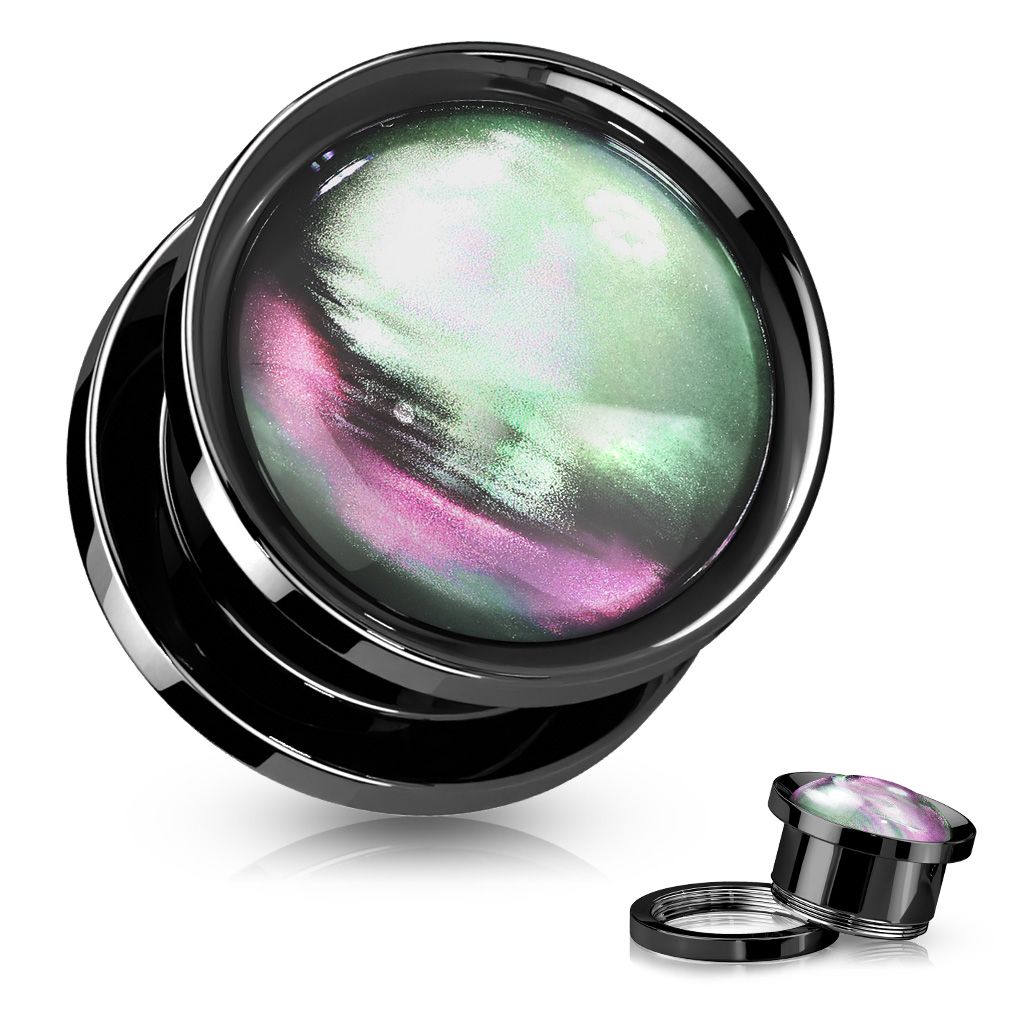 S4U Plug do ucha vykládaný perletí (12 mm) - PL01272-12