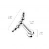 Piercing do brady / ucha TITAN (1,2 x 6 mm)