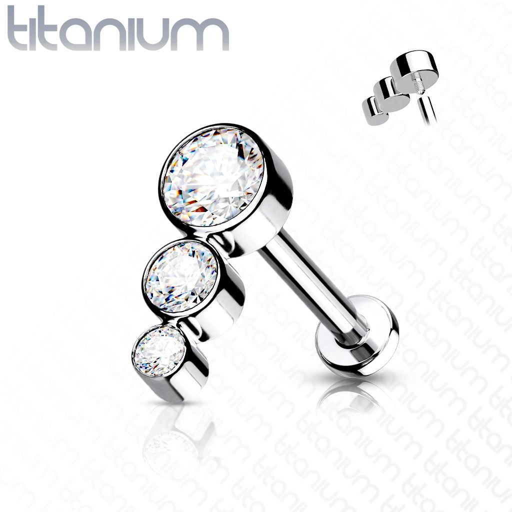 Piercing do brady / ucha TITAN (1,2 x 8 mm) - TIT1135-1208