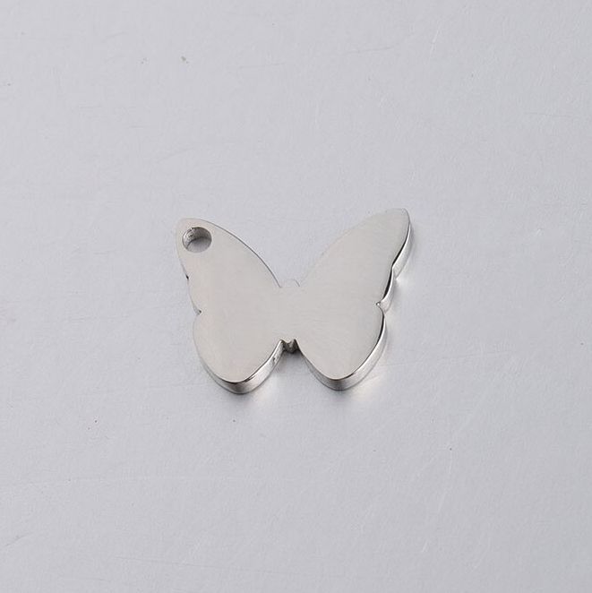 S4U Ocelový přívěsek - motýlek - OK1384-ST