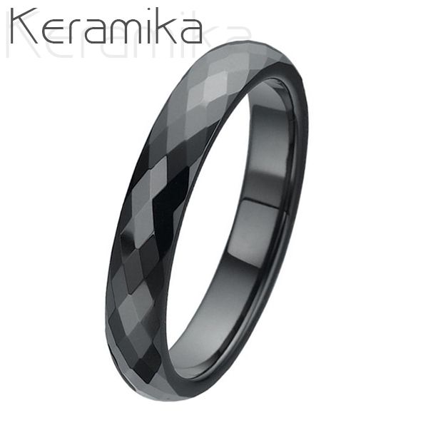 NUBIS KM1002-4 Pánský keramický snubní prsten, šíře 4 mm (60) - KM1002-4-60