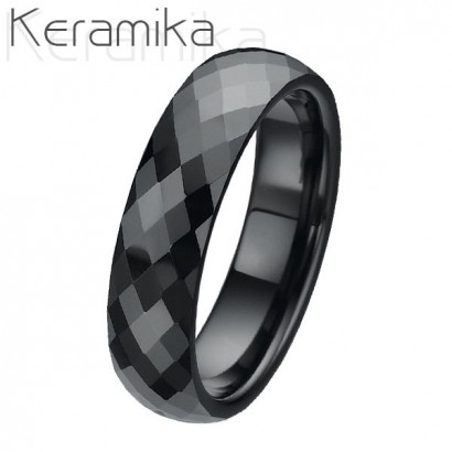 KM1002-6 Pánský keramický snubní prsten, šíře 6 mm (71)