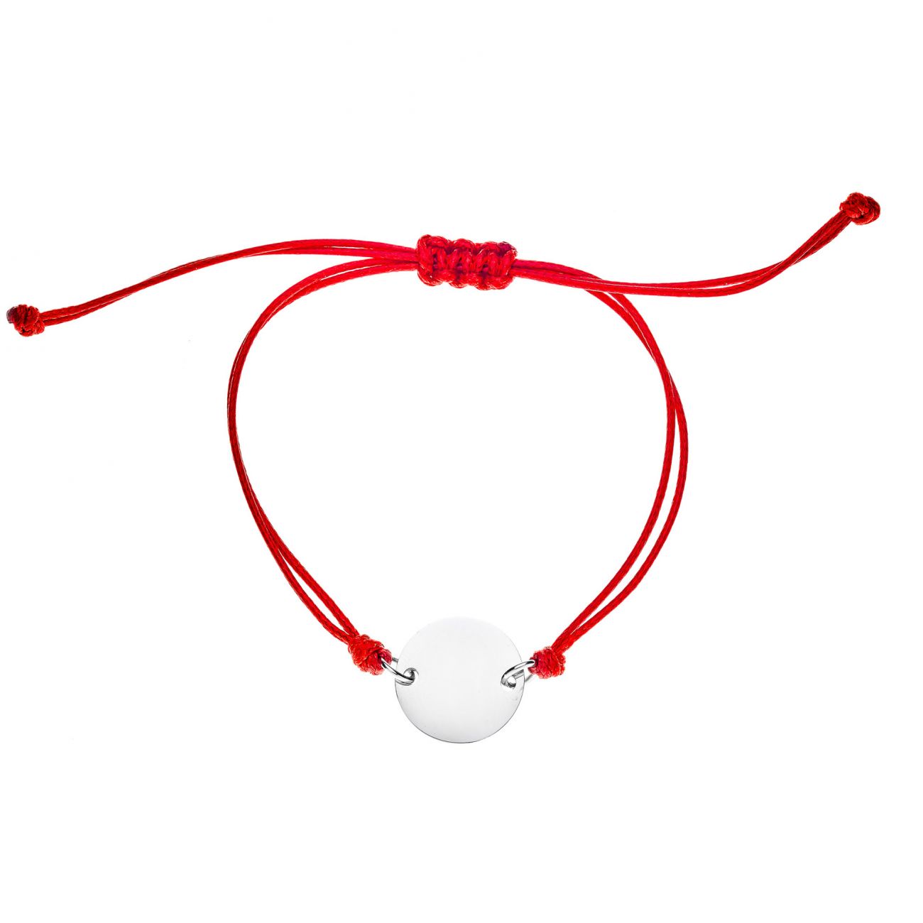 S4U Červený textilní náramek s kolečkem - ON010R