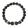 Náramek se Swarovski krystaly černý 33056.3