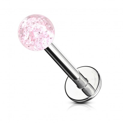 Piercing do brady - labreta (růžová)