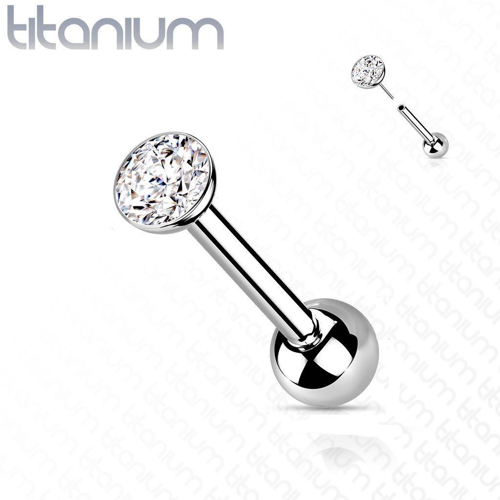 Levně Cartilage piercing TITAN, 1,2 x 6 mm (3 mm) - TIT1136-1206-03