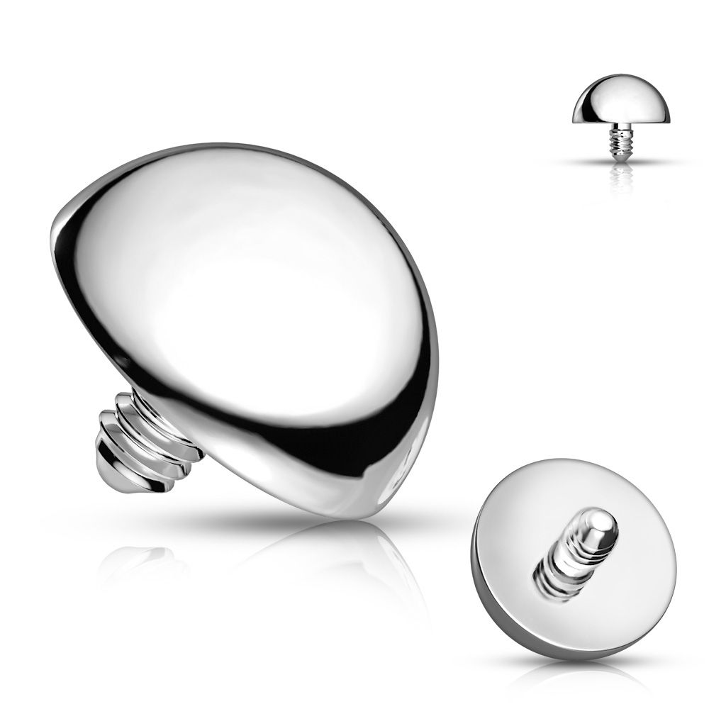 Levně Ozdobná půlkulička k dermálu, průměr 4 mm - MD032-04