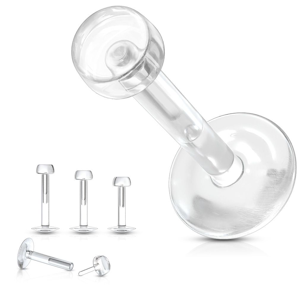Levně S4U Piercing do brady - labreta BioFlex (1,2 x 8 mm) - LB0038-1208