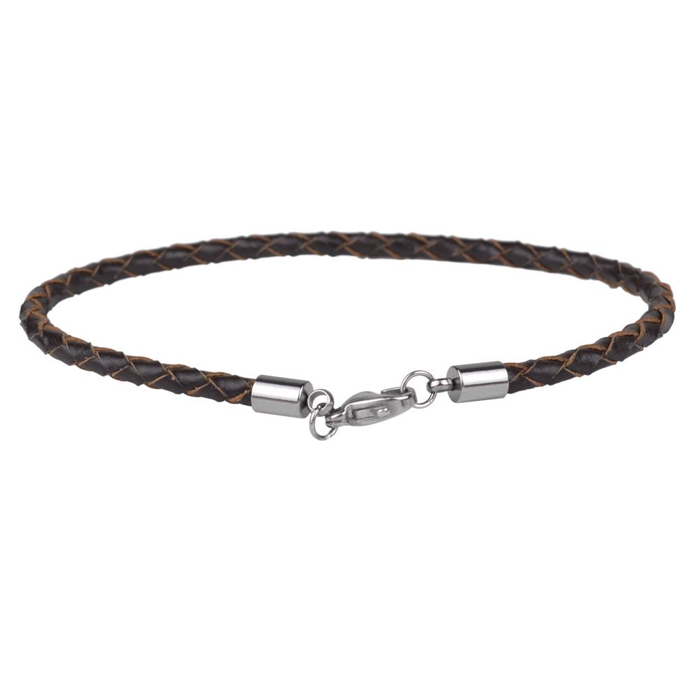 S4U Hnědý splétaný náramek - NR1268-BR