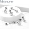 Cartilage piercing TITAN, 1,2 x 8 mm (3 mm)