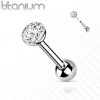 Cartilage piercing TITAN, 1,2 x 8 mm (4 mm)