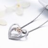 Stříbrný náhrdelník - srdce