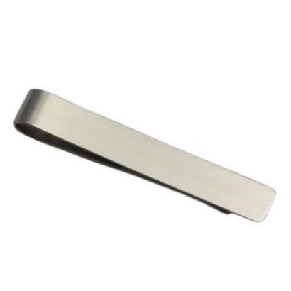 Spona na kravatu z chirurgické oceli - matná, rozměr 48x8mm
