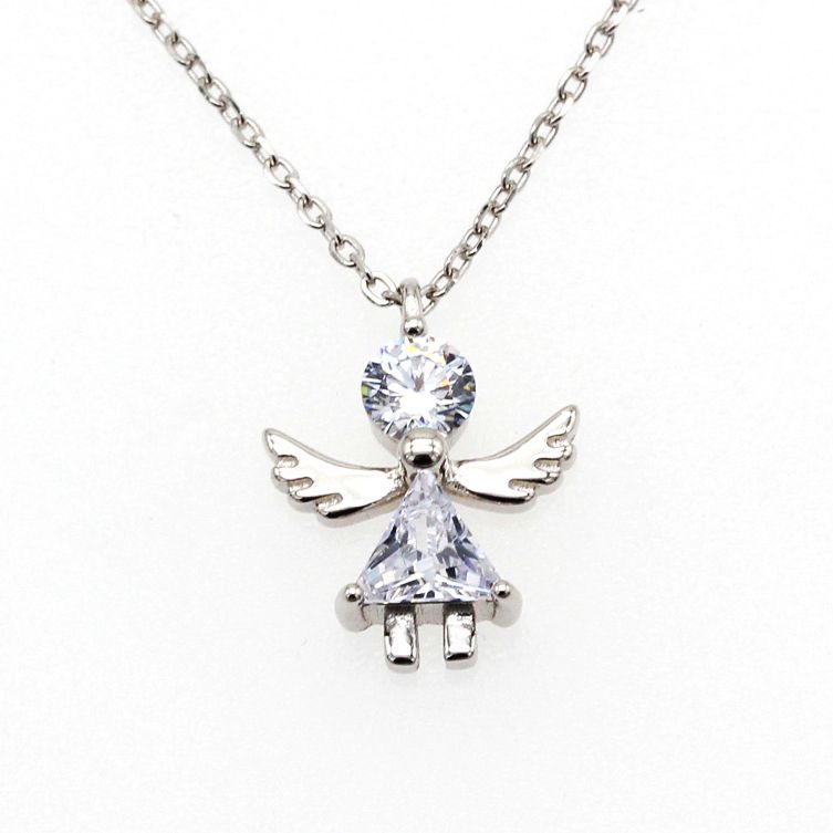 NUBIS Stříbrný náhrdelník andílek - NB-2189