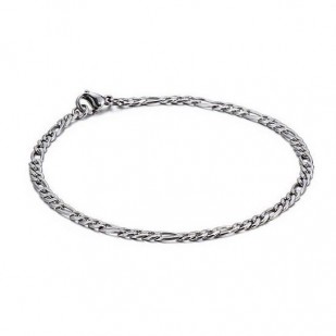 Ocelový náramek FIGARO š. 3 mm, délka 18 cm