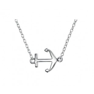 Stříbrný náhrdelník - řetízek s kotvou