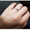 AN1046 Stříbrné snubní prsteny vlnka - pár [2]