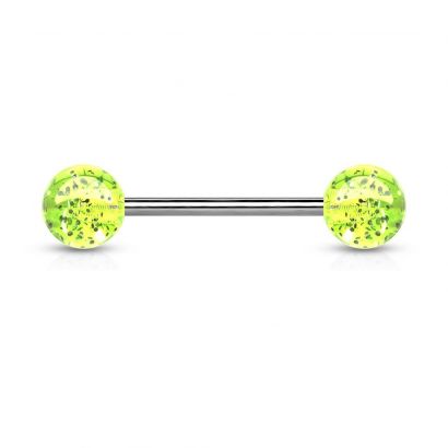 Piercing do jazyka akrylát (svítivě zelená)