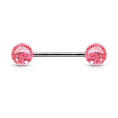 Piercing do jazyka akrylát (růžová)