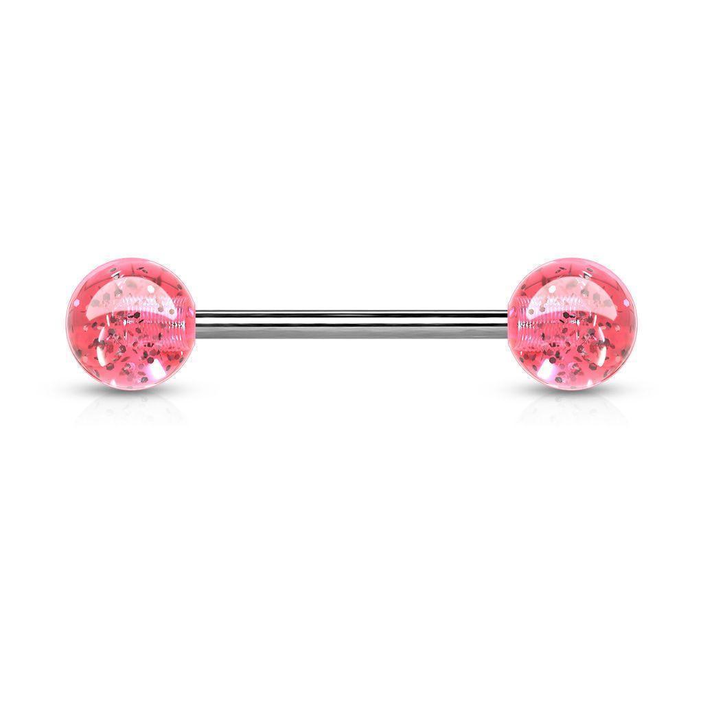 Levně S4U Piercing do jazyka akrylát (růžová) - PJ01148-P