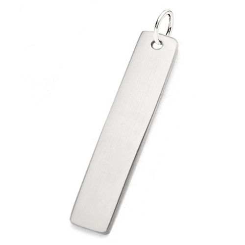 Ocelový přívěsek - obdélník 6 x 32 mm