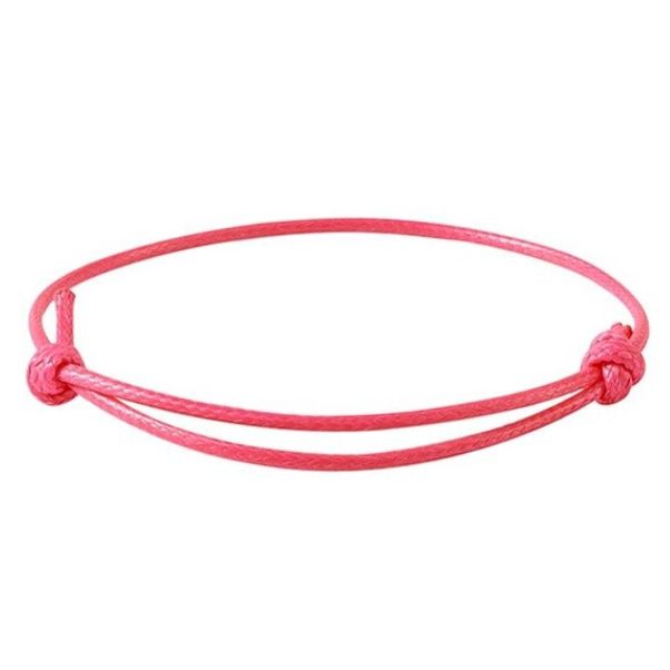 S4U Růžová šňůrka na výrobu náramku - OK1392-PK