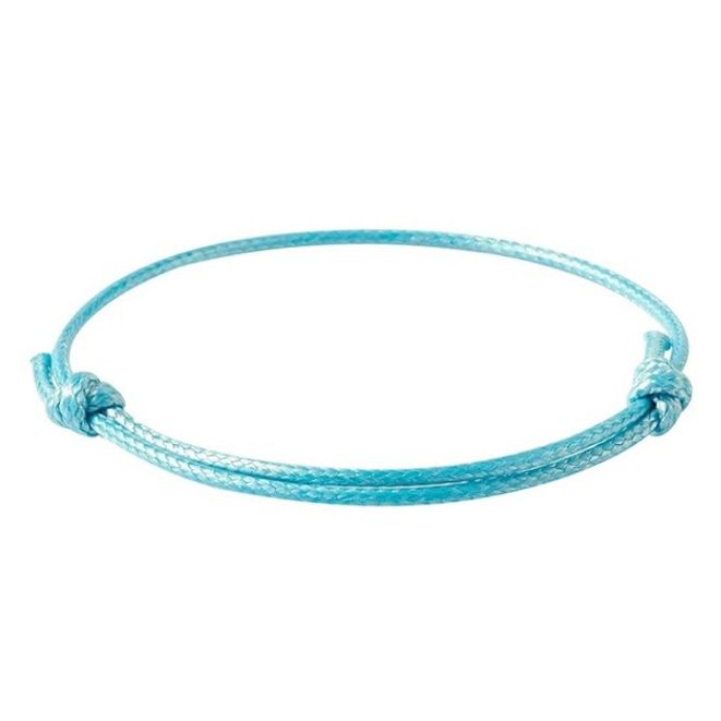 S4U Světle modrá šňůrka na výrobu náramku - OK1392-LB