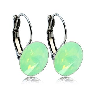 S4U Ocelové náušnice - Green Opal - NBSS014