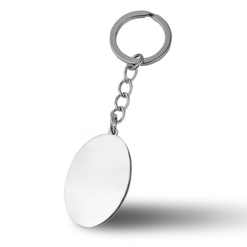 S4U Ocelový přívěsek na klíče - oválná destička - OPT1004