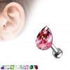 Cartilage piercing do ucha - kapka (duhová)