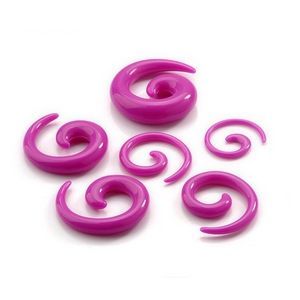 S4U Roztahovák do ucha - spirála fialová (3 mm) - EP01062-03