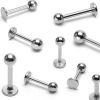 Piercing do brady - labreta (1,6 x 10 x 4 mm)