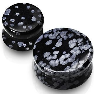 Plug do ucha z obsidiánu (4 mm) - PL01010-04