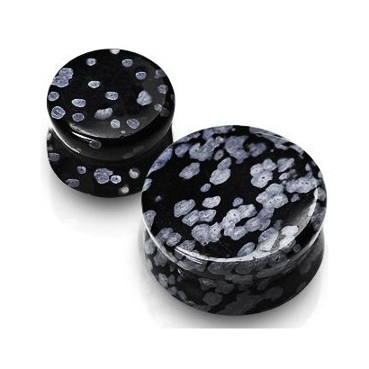 Plug do ucha z obsidiánu (10 mm)