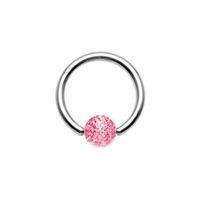 Levně Piercing - kruh (červená) - K01021-06