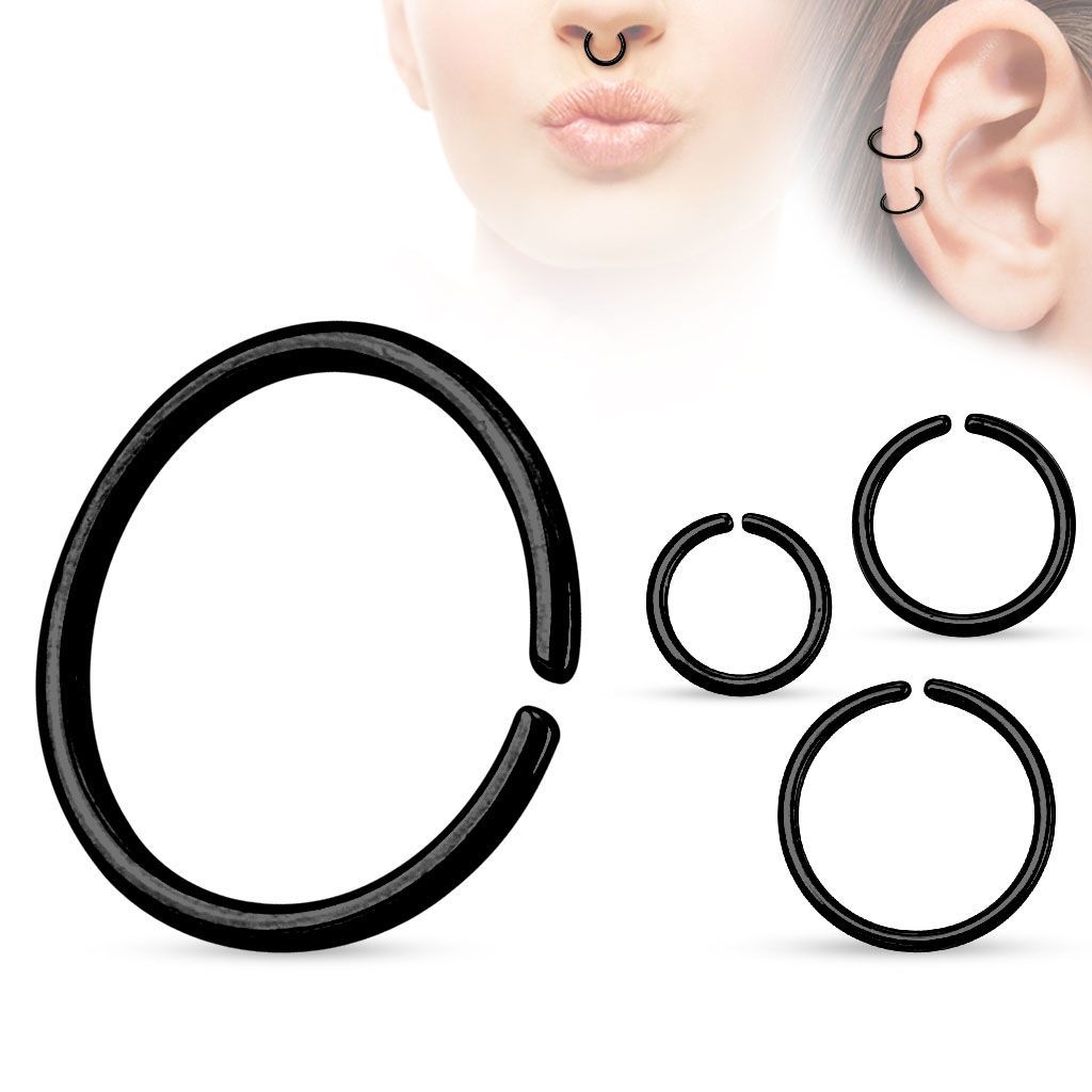 Levně Piercing do nosu - kruh (1,2 x 10 mm) - N01014-1210