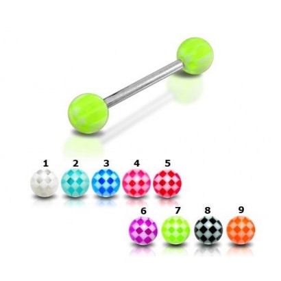 Piercing do jazyka akrylát (růžová)