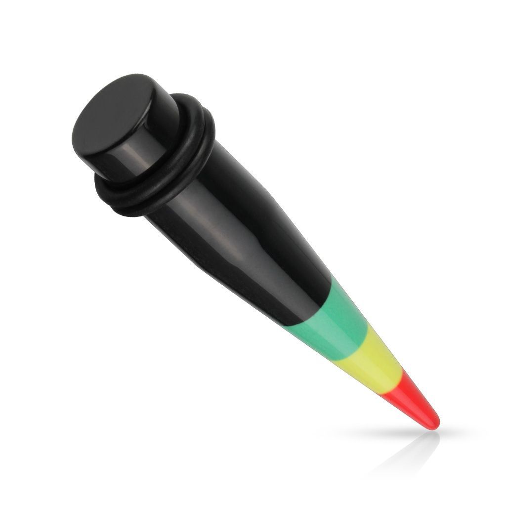 Levně Roztahovák do ucha - rasta (3 mm) - EP01009-03